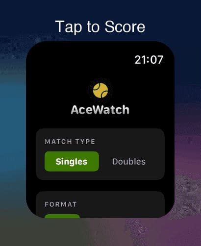 AceWatch wrist scoring card
